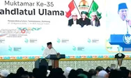 Bukan Cuma Jas Merah, Prabowo Kenalkan Jas Ijo di Muktamar ke 35 NU Jombang