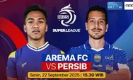 Jadwal Acara Indosiar, Senin 22 September 2025: Arema FC vs Persib Bandung, Merangkai Kisah Indah, Mega Film Asia