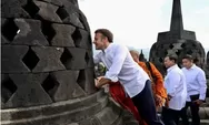 Alasan Konservasi Borobudur Melarang Kunto Bimo, Aksi Menyentuh Arca di Stupa Candi Seperti yang Dilakukan Presiden Macron