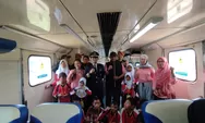 SDN Tugurejo 02 Kota Semarang Naik Kereta Api untuk Optimalisasi Literasi