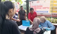Rayakan Rangkaian Peringatan Hari Pers Nasional 2025, PWI Kota Pekalongan Gelar Donor Darah di Tengah-Tengah Acara Car Free Day di Lapangan Mataram
