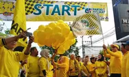 Yellow Fun Walk Golkar Jateng Meriahkan HUT ke-61 dengan Kampanye Hidup Sehat