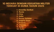 10 Negara Dengan Kekuatan Militer Terkuat Di Dunia Tahun 2025, Indonesia Masuk?