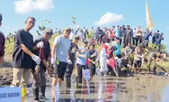 Tanam 5.000 Bibit Mangrove, Bupati Bantaeng Apresiasi Dedikasi KKN Unhas