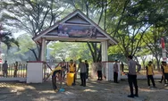 Polres Bulukumba Gelar Kerja Bakti di Taman Makam Pahlawan Taccorong