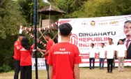 AAS Community Gelar Upacara Dirgahayu RI ke-80 di Kebun Raya Pucak Maros, Disertai Pembagian Sembako untuk Ibu Hamil