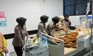 Beri Dukungan Moril, Polwan Polres Bulukumba Kunjungi Syifa di RSUD Andi Sultan Daeng Radja