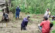 Tak Hanya ke Rumah Warga, Bhabinkamtibmas Sambangi Kebun Petani Sampaikan Pesan Kamtibmas