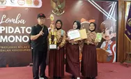 SMA Negeri 1 Gedangan Juara 1 Lomba Pidato Trio dan Monolog Tingkat Nasional