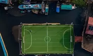 Keren! Lapangan Bola Terapung Pertama di Pesisir Jakarta Telah Resmi Dibuka