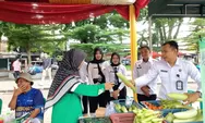 Warga Binaan Rutan Klas I Cirebon Ikut Partisipasi Kegiatan GPM : Jual Sayur Hasil Tanam Sendiri