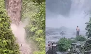 Sempat Dipertanyakan Warganet, Petugas Ungkap Alasan Wisatawan Tetap Berdiri di Batu saat Banjir di Curug Gomblang