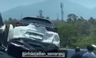 Kecalakaan Karambol 6 Kendaraan di Tol Semarang - Solo, Mobil Ringsek Tumpang Tindih