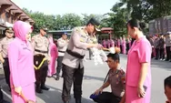 Kapolresta Barelang Pimpin Upacara Kenaikan Pangkat 127 Personel