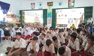 PWI Batam Ajak Pelajar SDN 03 Belakang Padang Budayakan Minat Baca dan Tulis
