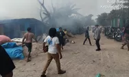 Patroli Respon Laporan 110, Personel Polsek Batu Ampar Datangi TKP Kebakaran di Pantai Stress