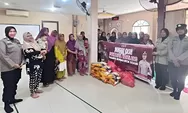 Polwan Polresta Barelang Gelar Minggu Kasih Salurkan Bantuan Sembako Kepada Warga