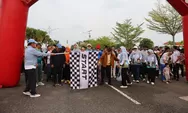 Dilepas Gubernur, Jajaran Dinas Pendidikan Meriahkan Jalan Santai dan Nobar Piala Dunia