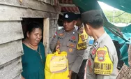 Tertimpa Musibah, Warga Gunung Kijang Bintan Apresiasi Bantuan dari Polisi 
