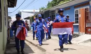 Semarakkan HUT ke-81 RI, Ditpolairud Polda Kepri Sebarkan 1.000 Bendera Merah Putih ke Pulau Kasu