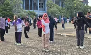 Semangat Sehat dan Bersih, Disdik Kepri Gelar Senam Bersama dan Gotong Royong