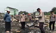 ​Polsek Kampar Kiri Salurkan Bansos dan Bersihkan Puing Kebakaran Ponpes Syekh Burhanuddin