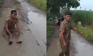 Aksi Mandi Lumpur Kades Jenar Sragen Viral, Protes Jalan Rusak yang 24 Tahun Tak Pernah Diperbaiki Pemkab