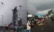 Fenomena Cuaca Ekstrem, Puting Beliung Hantam Pasar Karangpandan Karanganyar