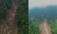 Rekaman Udara Longsor Pasirlangu, Lereng Perbukitan Terbelah
