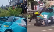Lagi-Lagi Green SM! Tabrak Pemotor, Sopir Disorot