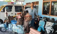 Petouring Italia Tinggalkan Pontianak Setelah 12 Hari Bersama Komunitas Vespa FRKP