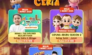  Jadwal Acara Mentari TV Jumat 4 April 2025, Saksikan Cipung Abubu, Katuri, Shuke and Beita, Tayo, Bioskop Keluarga Indonesia, Pokemon, Digimon