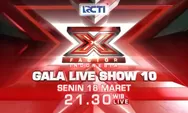   Inilah Daftar 5 peserta X Factor Indonesia 2024 yang tampil malam ini di Gala Live Show 10 di RCTI, Senin 18 Maret 2024, Ada Bintang Tamu Salma