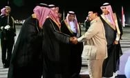 Presiden RI Prabowo Subianto tiba di Bandar Udara Internasional King Abdul Aziz Jeddah, disambut para Petinggi Arab Saudi