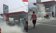 Kronologi Insiden Kebakaran Motor di SPBU Ciledug Tangerang, Diduga dari Percikan Api pada Mesin Lalu Berkobar Seketika