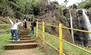Lelah Naik Turun Tangga Terbayar dengan Keindahan Curugsewu dari Dekat