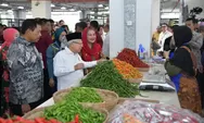 Jaga Stabilitas Harga Pangan, Wapres Ma'ruf Amin Pantau Harga Sembako di Pasar Johar Semarang