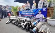 Penindakan di Awal Januari, Polisi Jaring 331 Knalpot Brong di Semarang