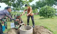 Hadapi Musim Hujan, Baksos Kodim Kendal Tanam Pohon dan Bersihkan Lingkungan