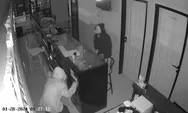 Pencuri di Ruko Rokok Elektronik Terekam Kamera CCTV, Kerugian hingga Rp25 Juta