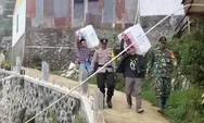 Perlu Perhatihan Khusus, Pengiriman Logistik Pemilu 2024 di Desa Pranten Batang Lewati Jalan Ekstrem