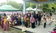 Ratusan Emak-emak Antre Paket Sembako Murah di Kantor Bupati Batang, Bakal Digelar hingga 2 April