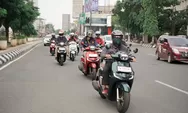 Jurnalis dan Blogger Vlogger Jateng Ngabuburide Seru Naik Honda Stylo 160