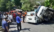 Tak Kuat Nanjak, Truk Timpa Mobil dan Motor di Tanjakan Bendan Semarang, Sopir Masih Terjepit