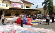 Operasai Keamanan saat Syawalan, Polres Pekalongan Kota Berhasil Amankan Puluhan Balon dan Petasan