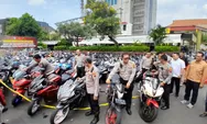 Polisi Sita Ratusan Motor Knalpot Brong di Pos Simpang Lima Semarang, Didapat dari Gangster Sampai Komunitas