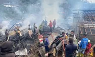 Lupa Mematikan Tungku, 6 Rumah di Lereng Gunung Prau Terbakar