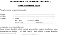 Contoh Format Surat Pernyataan Sehat Daftar PPDB Jateng 2024 Khusus SMK, Bisa Unduh di Sini