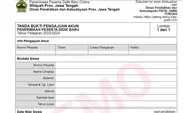 Cara Cetak Tanda Bukti Pengajuan Akun PPDB Jateng 2024 SMA SMK, Berisi Nomor Perserta dan Token