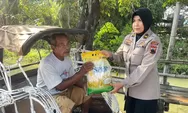 Rayakan HUT ke-76, Polwan Polres Kendal Bagikan Sembako 